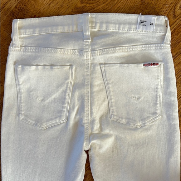 HUDSON JEANS Women's White High-Waisted Super Skinny Jeans - Picture 5 of 11